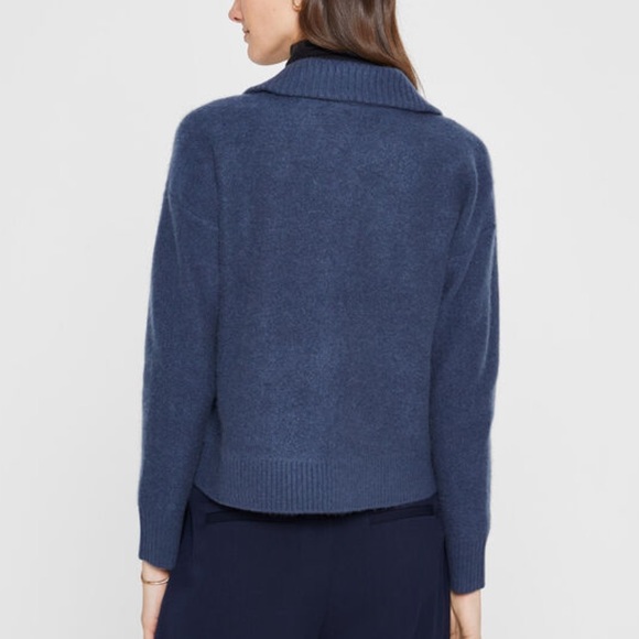 Boiled Cashmere Collar Cardigan - Picture 4 of 4